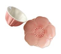 HOUDERCO Coffret Tasse à Café en Céramique Élégante avec Soucoupe, Design Portable et Polyvalent, pour Anniversaires et Pauses Thé à Domicile