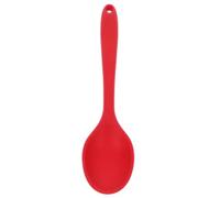 HOUDERCO Cuillère à Cuisiner en Silicone Rouge Mini Facile à Nettoyer Ranger Cuisine, Cuillère à Mélanger Pratique et Résistante Quotidien