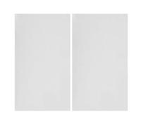 HOUDERCO Drapeau de Jardin Uni Blanc 2 Pièces en Polyester Doux sans Bavures pour Décoration Extérieure et DIY Créatif de Bannière