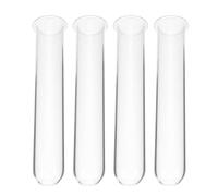 HOUDERCO Ensemble de 4 Tubes à Fleurs en Verre Élégant pour Propagation de Plantes et Fleurs, Design Visible Moderne, pour Chambres et Occasions Spéciales