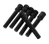 HOUDERCO Ensemble de 6 Ouvre-bouteilles à Vin Portables en Pp Noir, Tire-bouchons Compacts Robustes et Pratiques Maison et Diverses Occasions