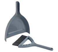 HOUDERCO Ensemble Manche en PP Pelle Mini à Poussière Balai et Poils en Nylon Denses pour Stable Surfaces Petites et Lits d'animaux Bureau Placards