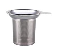 HOUDERCO Filtre à Thé Facile à Utiliser en Acier Inoxydable avec Manche, Passoire Fine Maille pour Infusion de Thé et Tisane à Domicile