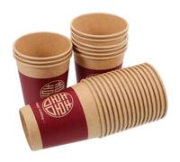 HOUDERCO Gobelets en Papier Jetables pour Mariage, 50 Pièces, Design Rétro, Polyvalents et Pratiques pour Célébrations et Banquets de Mariage
