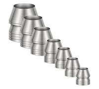 HOUDERCO Lot de 7 Cales Métalliques Robustes en Fer pour Marteau et Outils, sans Bavures, Résistantes la Déformation, pour Travaux de Renforcement à Domicile