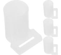 HOUDERCO Moustiquaire Housse Plastique Épais Embouts De Protection 4Pcs Blanc pour Poteau De Moustiquaire Lit Installation Facile