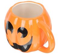 HOUDERCO Mug en Céramique Citrouille 500ml pour Café et Chocolat Chaud, Design Créatif et Simple, Maison Bureau