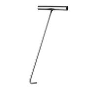 HOUDERCO Outil de Levage de Regards D'égout T en Acier Inoxydable 150kg, Crochet Polyvalent pour Porte Enroulable et Accès aux Drains