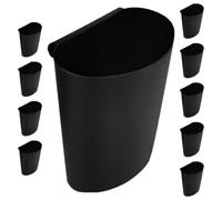 HOUDERCO Paniers Suspendus Porte-gobelets Réutilisables et Gain de Place pour Chariot à roulettes Lot de 10 en Abs pour Rangement à Domicile