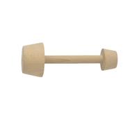 HOUDERCO Pilon à Pâtisserie en Bois Beige, Poussoir Pratique pour Tartelettes aux Œufs et Tartes aux Fruits, Facile à Utiliser Cuisson Maison