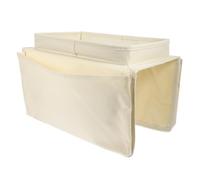 HOUDERCO Pochette pour Canapé, Pochette Suspendue pour Chaise en Bois, Beige, en Tissu Oxford, Amovible, à Design Suspendu, pour Salle de Bain et Décoration Intérieure