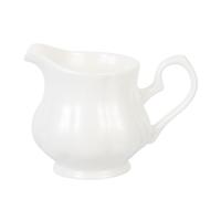 HOUDERCO Pot à Lait en Céramique Blanche Poignée Facile à Tenir, Design Délicat et Multifonction pour Café, Thé et Usage Domestique
