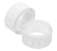 HOUDERCO Protecteurs Adhésifs pour Trous Ronds en Pvc Blanc, 500pcs, Autocollants de Réparation pour Classeurs et Documents, pour Tableaux de Comportement et Planificateurs