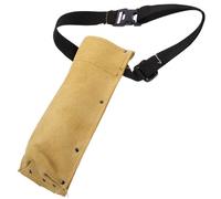 HOUDERCO Sacoche Porte-Outils en Cuir Jaune à Deux Couches, Porte-Électrode Réglable, Conteneur pour Baguettes de Soudure, Pochette Ceinture pour Travaux de Soudage