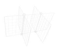 HOUDERCO Séparateur de Bac de Réfrigérateur en Fer Blanc Grille Fine 6 Compartiments pour Rangement et Organisation Facile Placard ou Restaurants