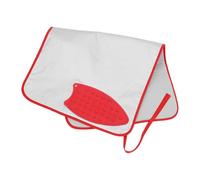 HOUDERCO Tapis de Repassage en Coton et Silicone Argenté Grosse Surface de Couverture Pliable de Table pour Petits Espaces et Plans de Machine à Laver