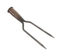 HOUDERCO Tête de Fourche à Deux Dents Robuste en Acier pour Jardinage | Acier Épais, Dents Relevées et Espacement Optimal, pour Terre Dure, Racines et Balcon