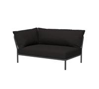 Houe - Canapé de jardin rembourré Noir