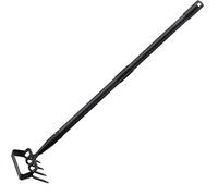 Houe de Jardin avec Râteau, Serfouette Binette Trident de Jardin pour Labourer et Désherber Le Sol, Cultivateur de Jardinage