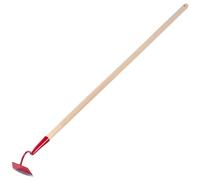 Houe de jardin, en acier forgé, largeur de la tête : 10 cm, longueur du manche : 150 cm, polyvalente, idéale pour le désherbage