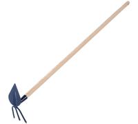 Houe de jardin, en acier, manche de 125 cm, idéale pour le travail du sol, élimine efficacement les mauvaises herbes, poids d'environ 1,5 kg