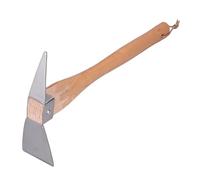 Houe de jardinage, outil de cultivateur manuel, pioche, houe à creuser, outil de jardin, pioche en acier inoxydable, houe avec manche en bois pour ameublir le sol, planter