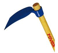Houe standard REVEX - Outil de jardinage - Tête en acier forgé trempé - Manche en bois de frêne verni