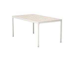 Houe - Table rectangulaire Blanc