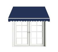 HOUKOIKBUG Toile De Remplacement Store Banne Toile De Rechange for Auvent De Terrasse 2/2.5/3/3.5/4/5m Toile D'Auvent pour Store Banne, Polyester, Imperméable(Dark Blue,10x8ft/300x250cm)