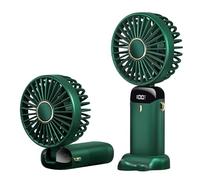 houscly Mini ventilateur portable à main rechargeable personnel : 4000mAh - Petit ventilateur de refroidissement manuel - Souffle de l'air froid - Pour femmes, hommes, enfants - Compatible avec le