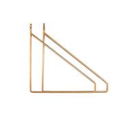 House Doctor Apart Lot de 2 Supports d’étagère 24.5 x 11 cm Laiton plaqué