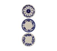 House Doctor Assiette Diva Ø13 cm. lot de 3 Bleu