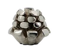 House Doctor Bougeoir Pine Cone Ø7.5 cm Argent antique