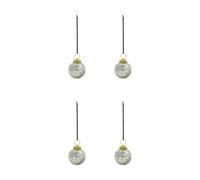 House Doctor Boule de Noël Fiore lot de 4 Bleu clair