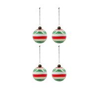 House Doctor Boule de Noël Happ Ø8 cm lot de 4 Multi