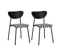 House Doctor Chaise Must avec assise 2-pack Noir-blanc