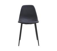 House Doctor Chaise Found similicuir Noir