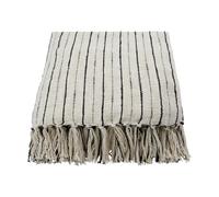 House Doctor Couvre-lit Lines 130x180 cm Noir-off-white
