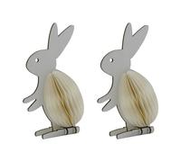 House Doctor Décoration de Pâques Rabb lapins 2 pièces Off-white