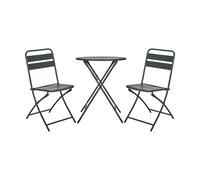 House Doctor Ensemble café Helo avec 2 chaises Vert