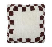 House Doctor Housse de coussin Chess Brun-off-white. 50x50 cm