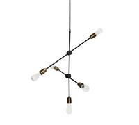House Doctor Lampe à suspension Molecular 5 ampoules