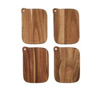 House Doctor Planche à découper Eya 13x18 cm. lot de 4 Acacia