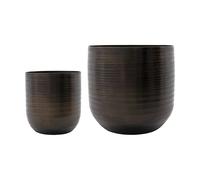 House Doctor Pot Irene 2 pièces Antique brun