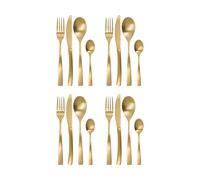 House Doctor Set de couverts Golden 16 pièces Doré