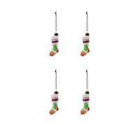 House Doctor Suspension de Noël Stok bas de Noël lot de 4 Rouge. blanc