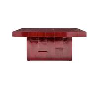 House Doctor Table basse Brick 100x100x44 cm Rouge