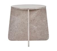 House Doctor Table d'appoint Marb 48x48x40 cm Marbre beige