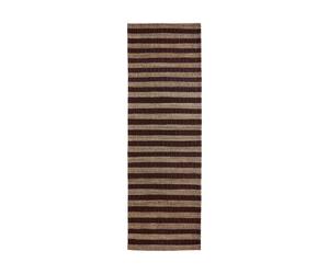 House Doctor Tapis Block brun-nature 90x300 cm