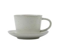 House Doctor Tasse avec soucoupe Pion 23 ris-blanc